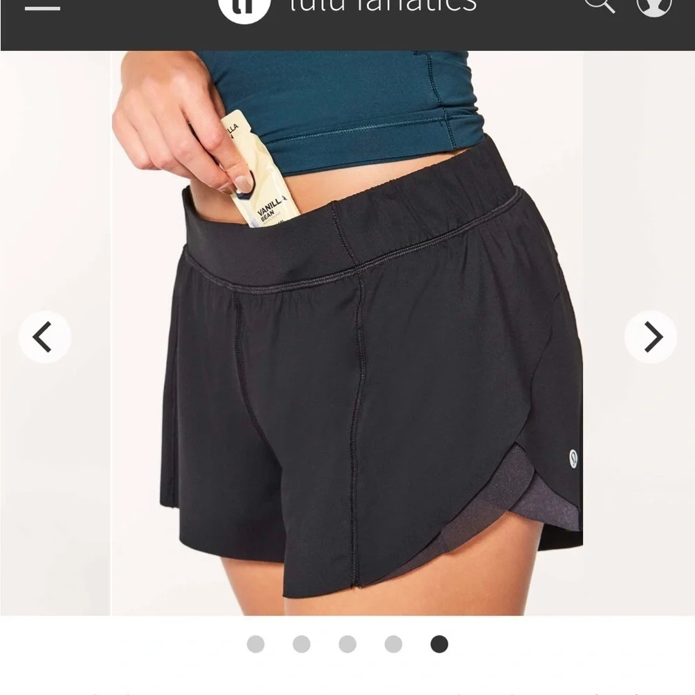 Lululemon Teal Homestretch shorts - Picture 7 of 9